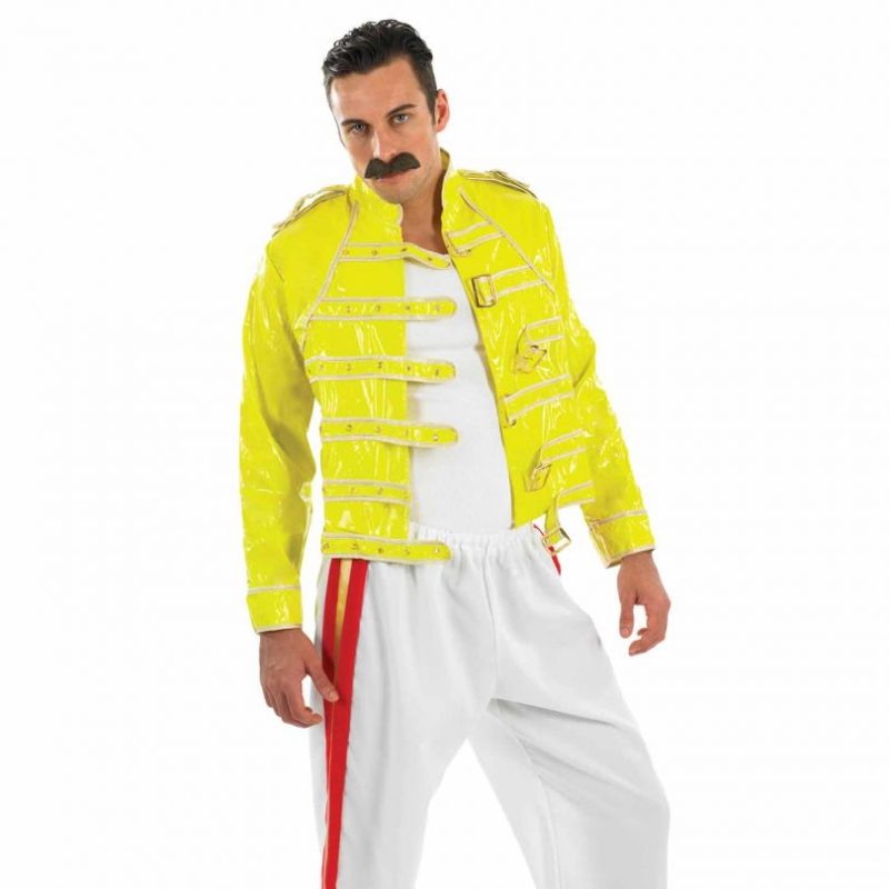 Rock Legend (Queen Freddie Mercury) Men's Fancy Dress Costume - Image 2