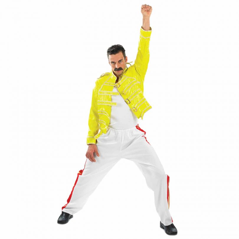 Rock Legend (Freddie Mercury) Men's Fancy Dress Costume