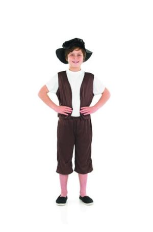 Tudor Boy Children's Fancy Dress Costume