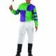 Jockey (Purple/Green) Men's Fancy Dress Costume
