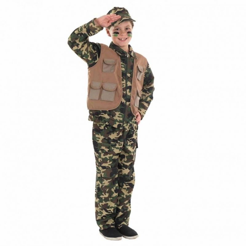 Desert Army Boy Children's Fancy Dress Costume