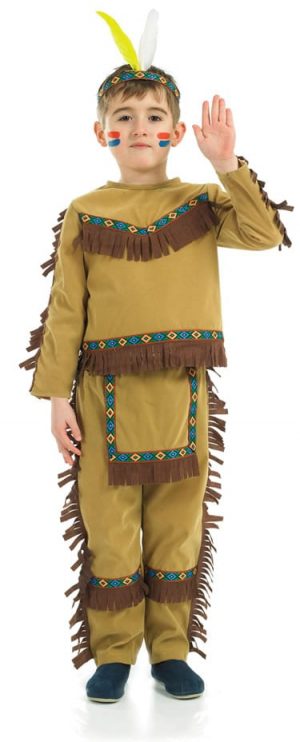 Indian Chief Children's Fancy Dress Costume