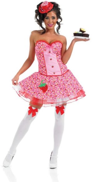 Miss Cup Cake Ladies Fancy Dress Costume