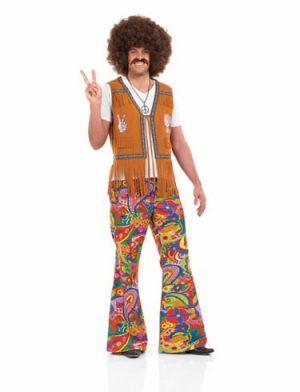 Psychadelic Flares Men's Fancy Dress Costume