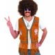 Hippie Fringed Waistcoat Men's Fancy Dress Costume