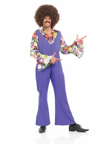 70'S Disco Jumpsuit Men's Fancy Dress Costume