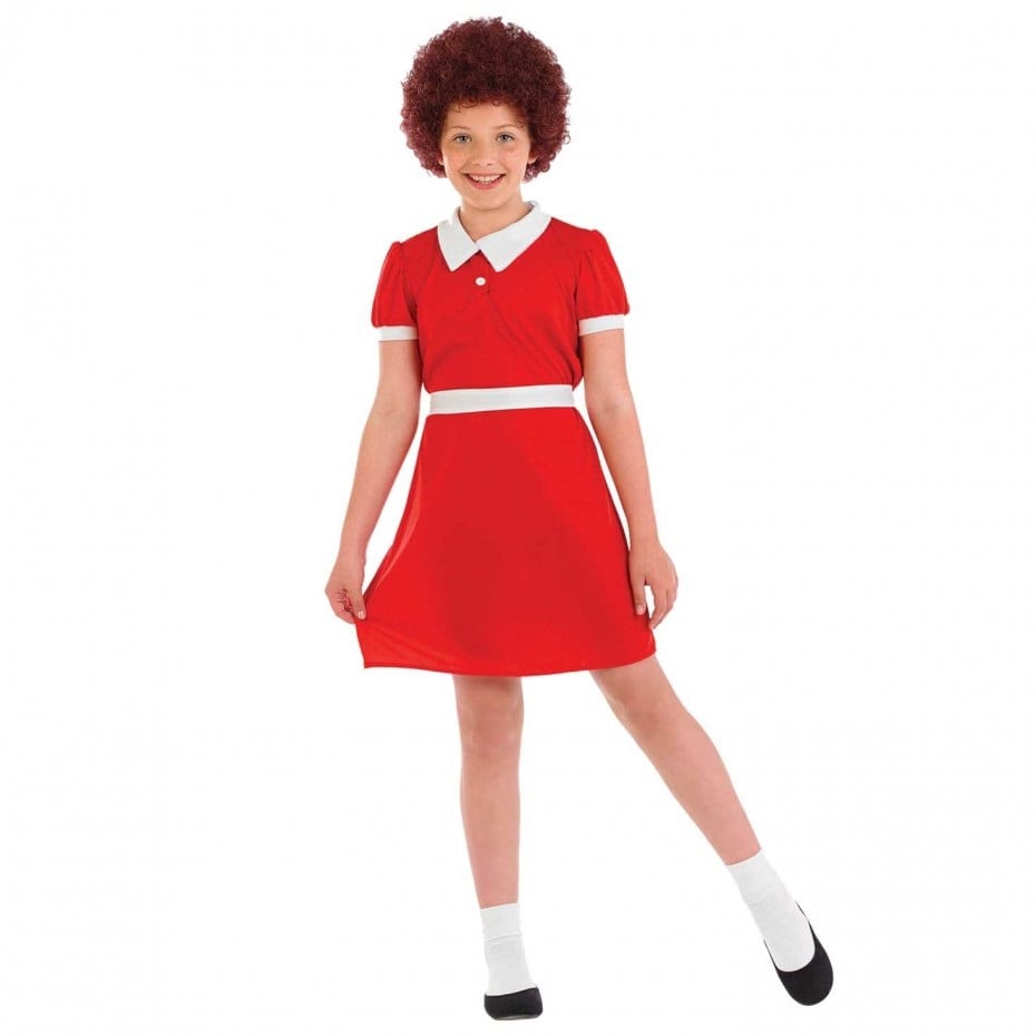 Little Orphan (Annie) Children's Fancy Dress Costume