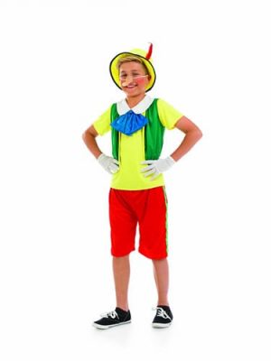 Fairytale Puppet (Pinocchio) Children's Fancy Dress Costume