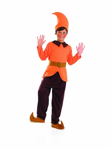 Orange Dwarf Children's Fancy Dress Costume