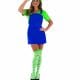 Sexy Plumbers Mate Green (Luigi) Ladies Fancy Dress Costume