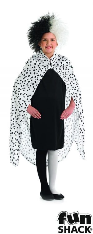 Dalmation Girl ( Cruella ) Children's Fancy Dress Costume-0