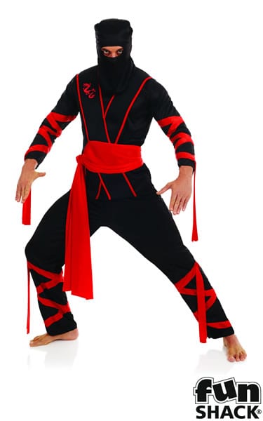Ninja Mens Fancy Dress Costume