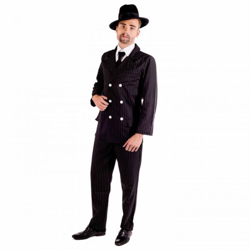 1920s Gangster/Mob Mens Fancy Dress Costume