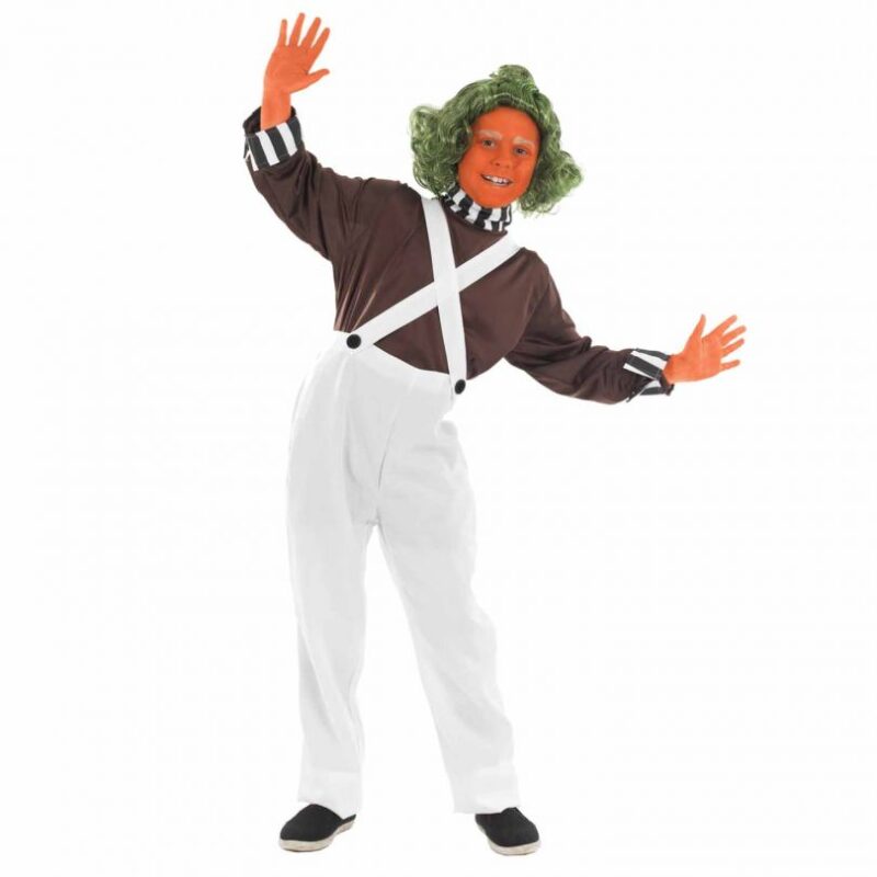 Roald Dahl Factory Worker Oompa Loompa (Umpa Lumpa) Unisex Children's Fancy Dress Costume