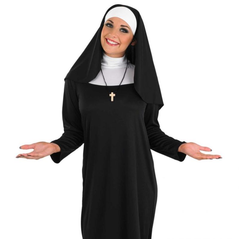 Nun Ladies Fancy Dress Costume - Image 2