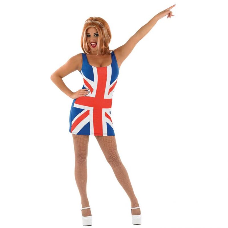 Union Jack (Ginger Spice) Ladies Fancy Dress Costume