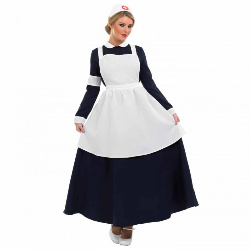 Victorian Nurse Ladies Fancy Dress Costume