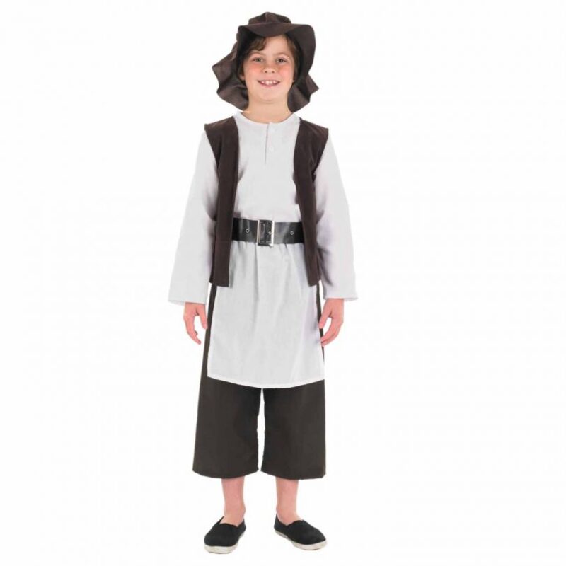 Deluxe Tudor Boy Children's Fancy Dress Costume
