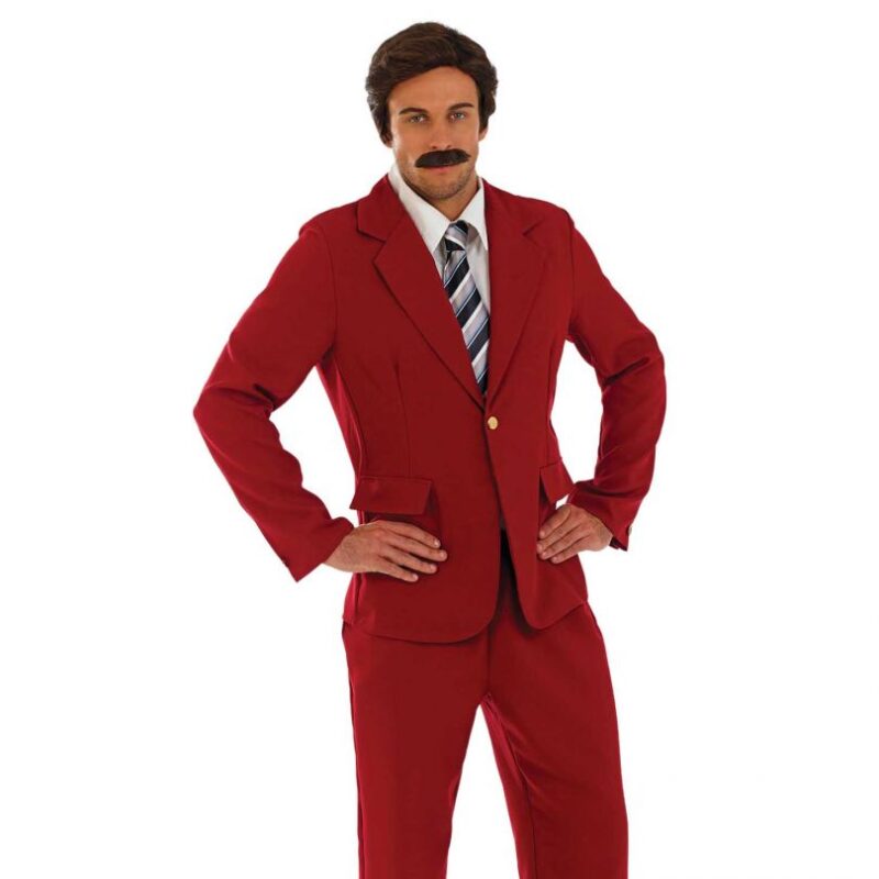 Newsreader (Anchor Man) Men's Fancy Dress Costume - Image 2