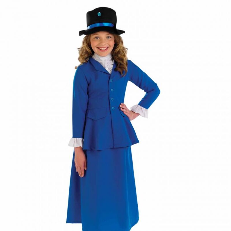 Victorian Dress (Mary Poppins) Children's Fancy Dress Costume - Image 2