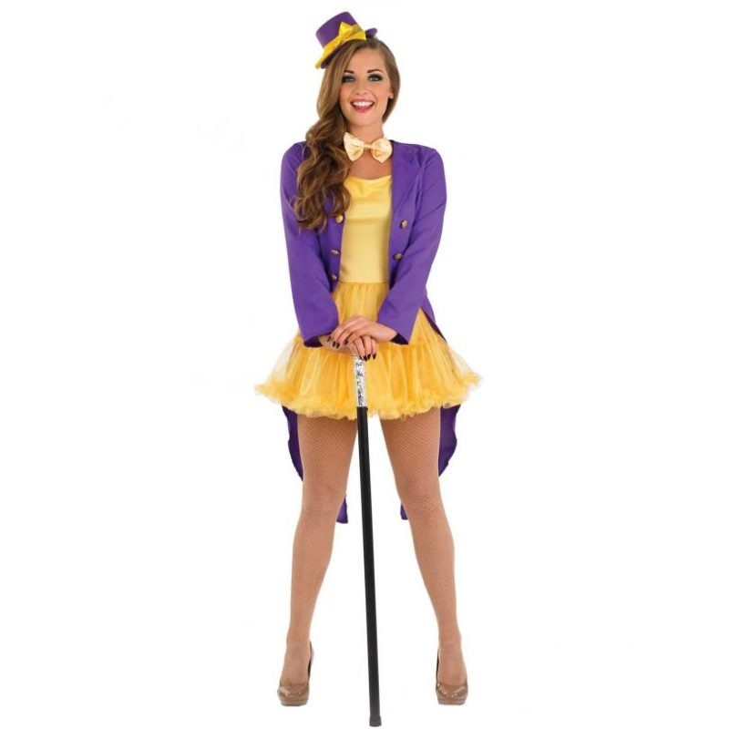 Roald Dahl Chocolate Factory Owner  Lady Ladies Fancy Dress Costume