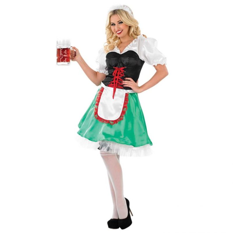 Sexy Beer Bavarian (Oktoberfest) Girl Ladies Fancy Dress Costume