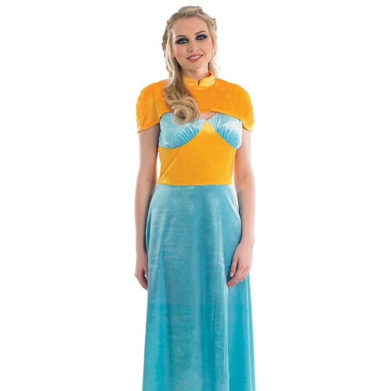 Medieval Princess Ladies Fancy Dress Costume - Image 2