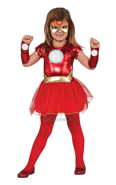 Li'l Iron Lady Super Hero Children's Fancy Dress Costume