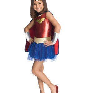 DC Super Hero Wonder Woman Children's Fancy Dress Costume
