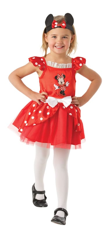 Disney's Ballerina Minnie Mouse Red Children's Fancy Dress Costume