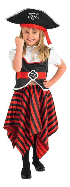 Raggy Pirate Girl Children's Fancy Dress Costume