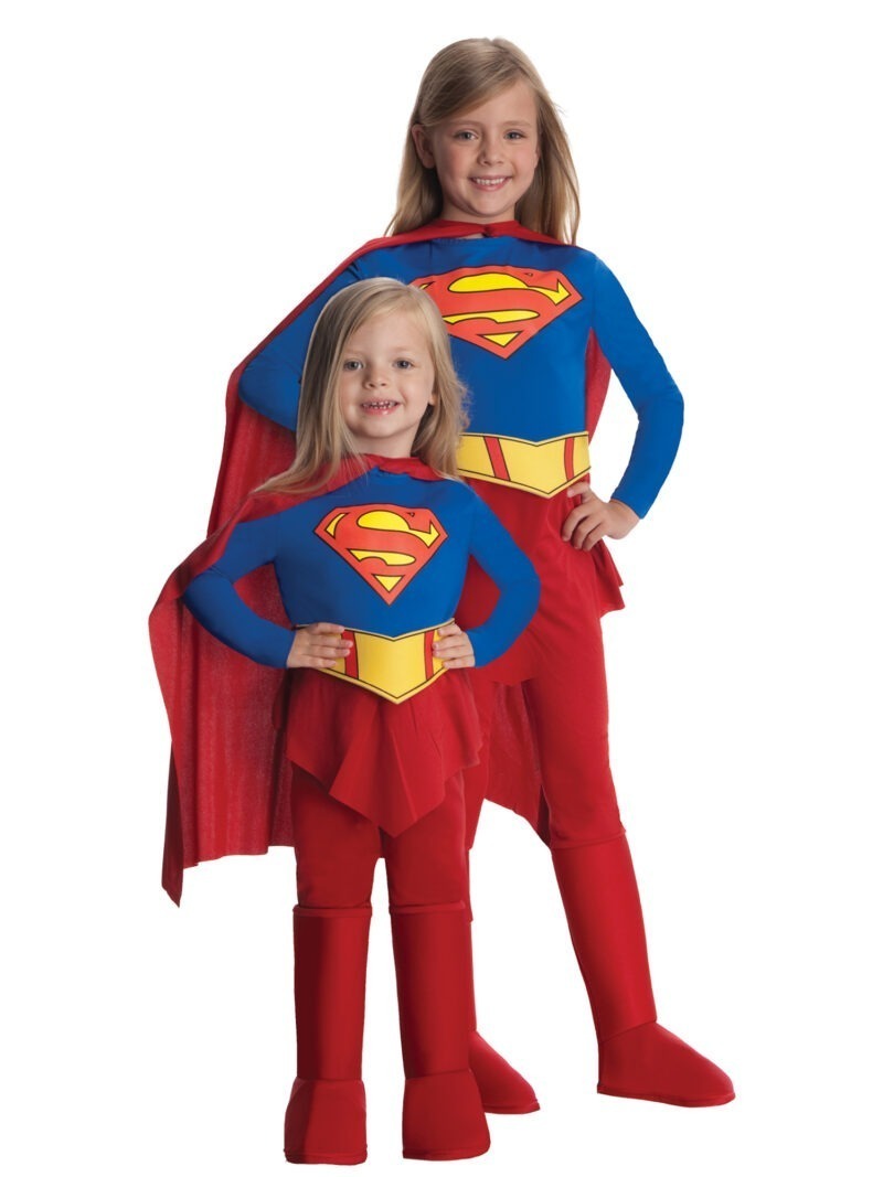 DC Super Hero Supergirl Super Hero Childrens Fancy Dress Costume - Image 2
