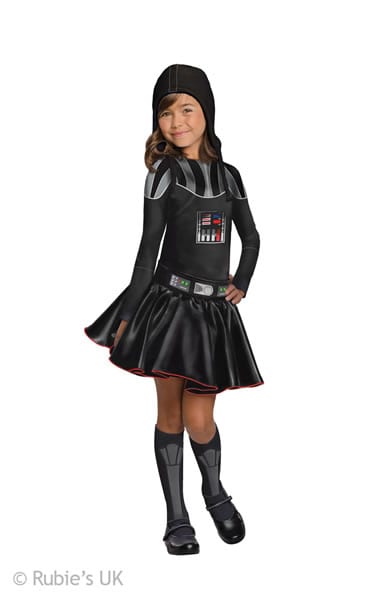 Star Wars Darth Vader Girl Children's Fancy Dress Costume