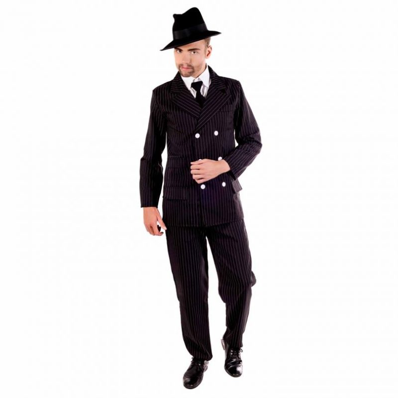 1920s Gangster/Mob Mens Fancy Dress Costume - Image 2