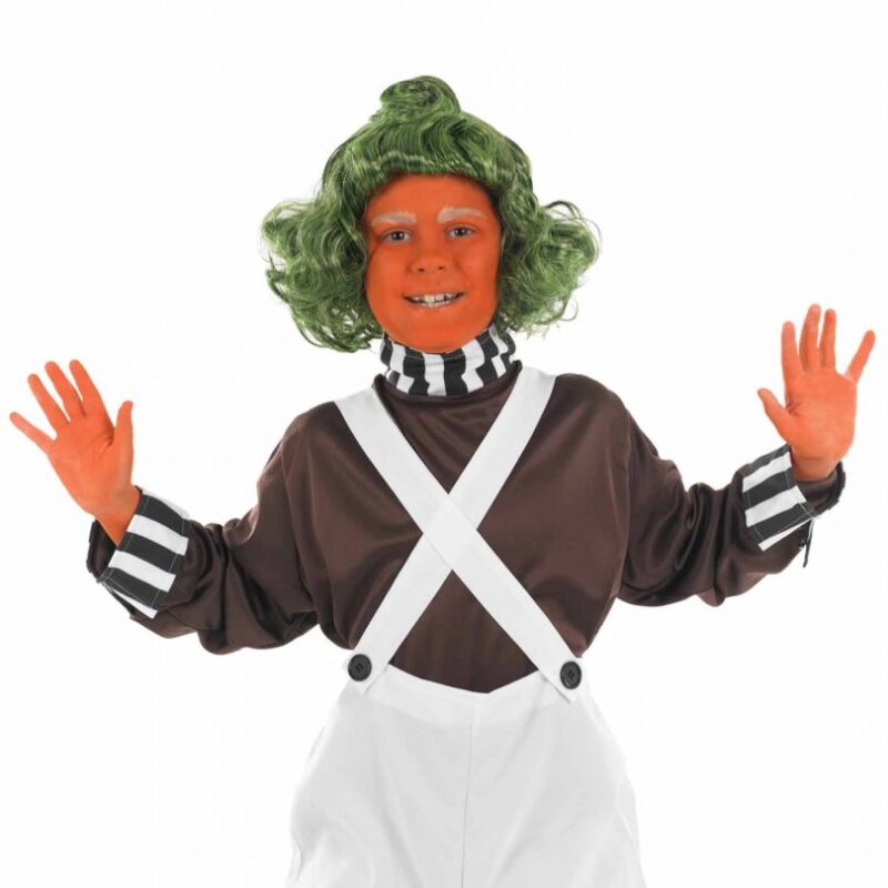 Roald Dahl Factory Worker Oompa Loompa (Umpa Lumpa) Unisex Children's Fancy Dress Costume - Image 2