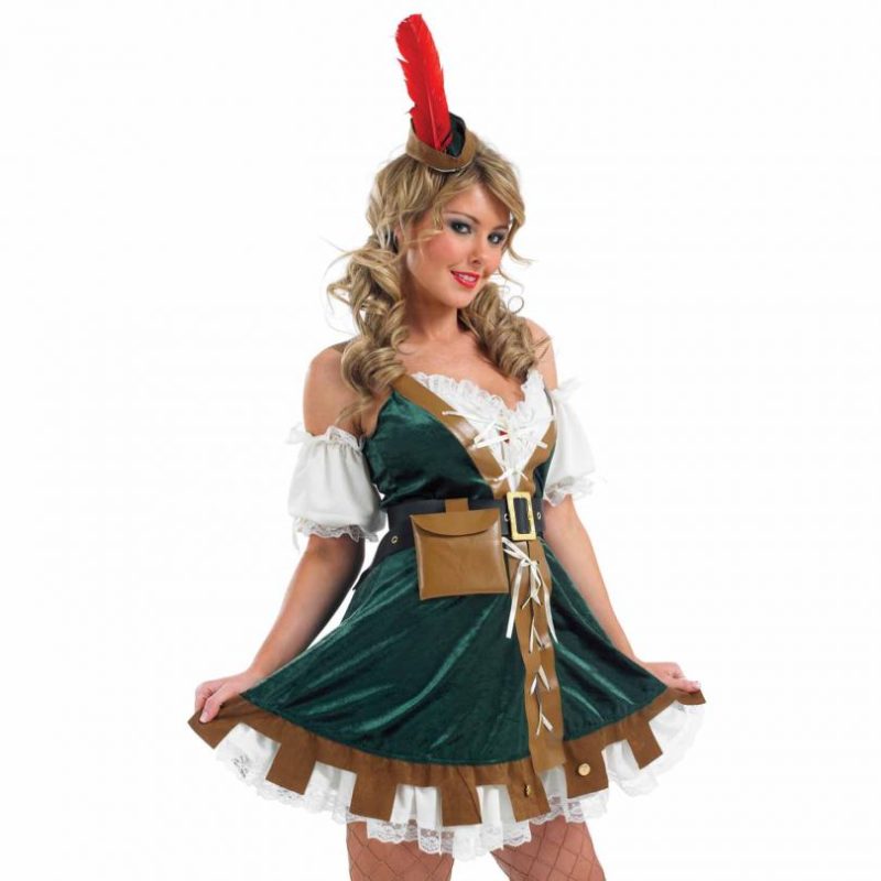 Sexy Robin Hood Ladies Fancy Dress Costume - Image 2