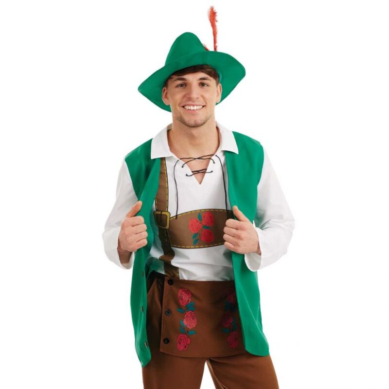 Traditional Bavarian (Oktoberfest) Man Men's Fancy Dress Costume - Image 2