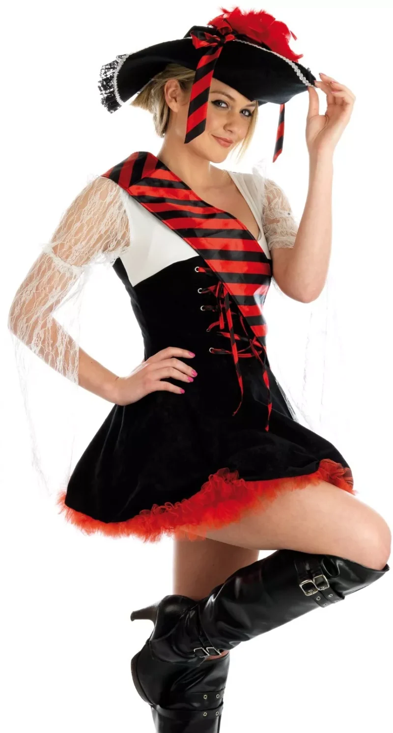 Flirty Pirate Ladies Fancy Dress Costume