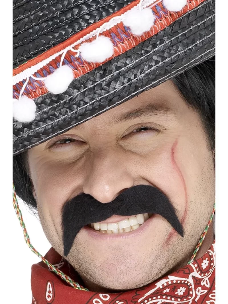 Mexican Bandit (Moustache)  Tash Black