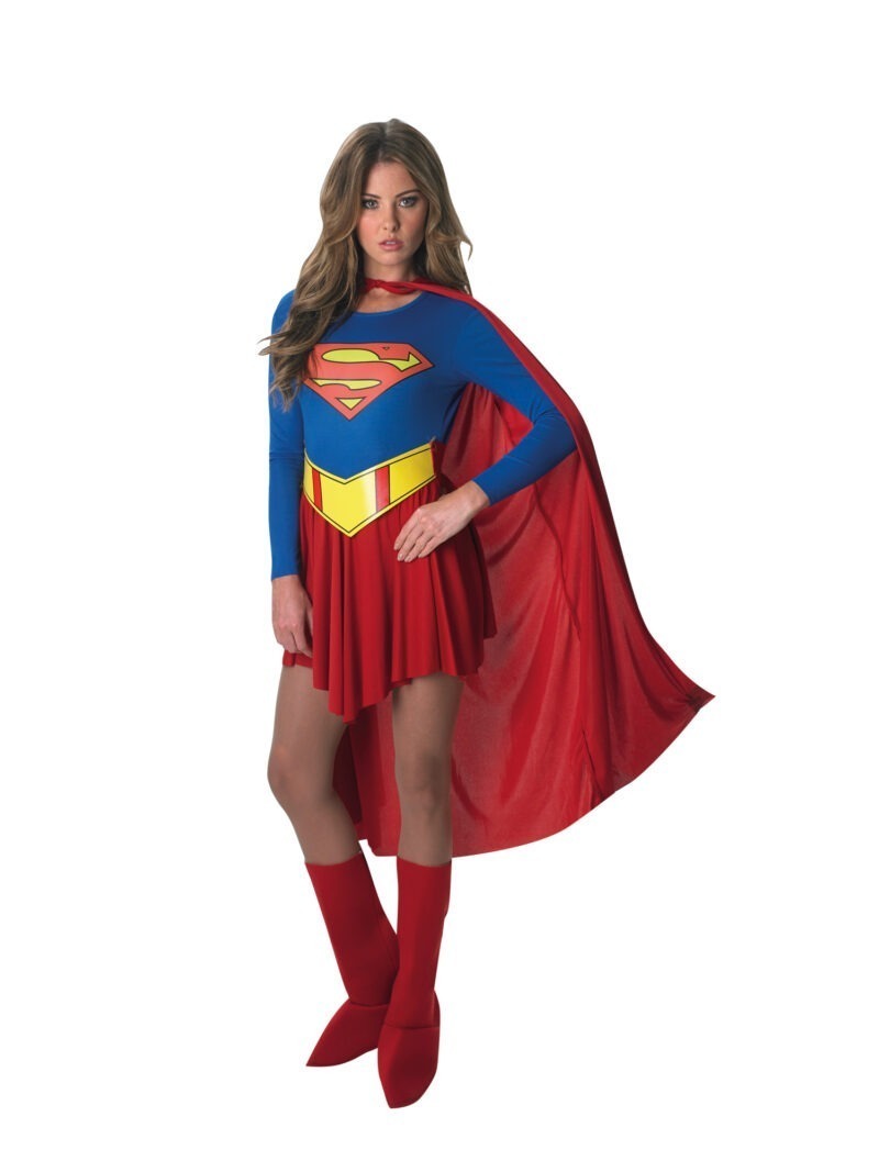 Justice League Supergirl Ladies Fancy Dress Costume