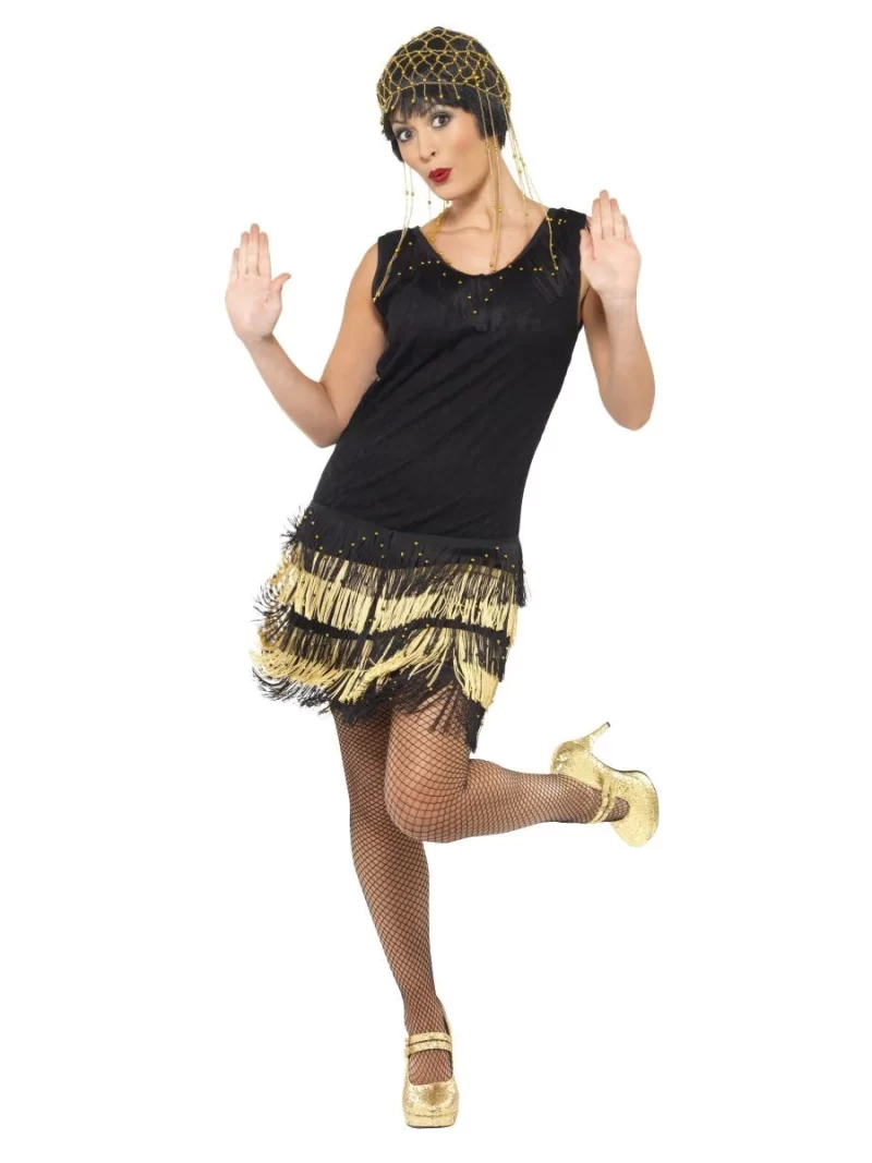 1920's Fringed Flapper Ladies Fancy Dress Costume - Image 2