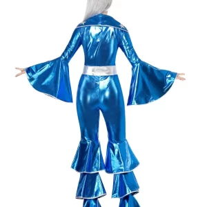 1970's Dancing Dream Blue ( Abba) Ladies Fancy Dress Costume - Image 2