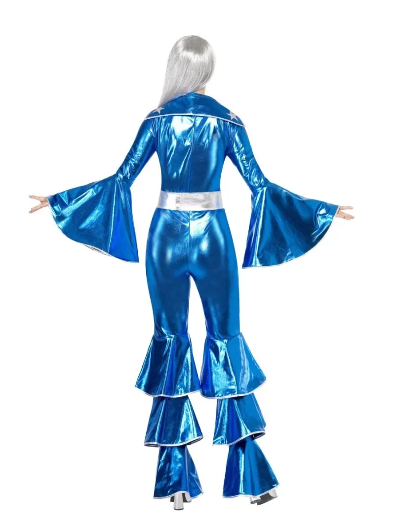 1970's Dancing Dream Blue ( Abba) Ladies Fancy Dress Costume - Image 2