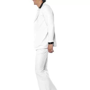 1970's White Suit Men's Fancy Dress Costume - Image 2