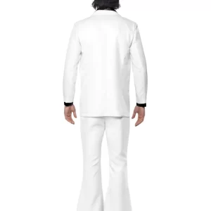 1970's White Suit Men's Fancy Dress Costume - Image 3