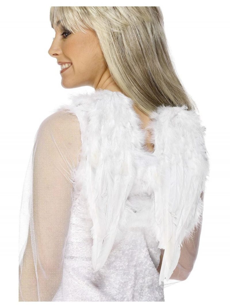 White Feather Angel Wings Small