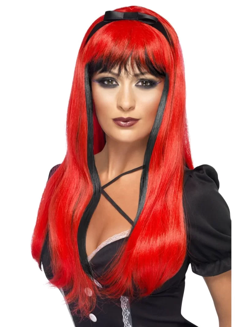 Bewitching Wig Red & Black
