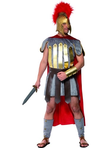 Roman Warrior Mens Fancy Dress Costume