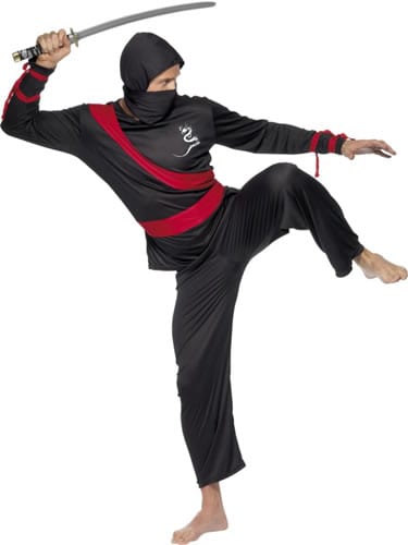 Ninja Warrior Mens Fancy Dress Costume
