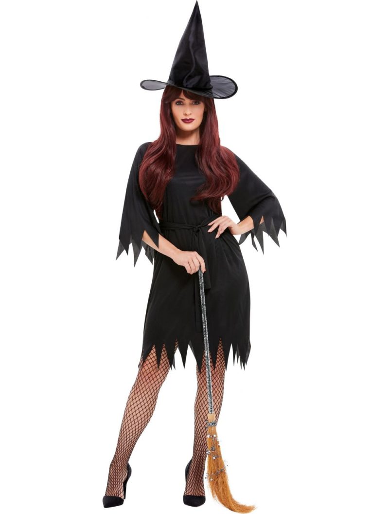 Spooky Witch Halloween Ladies Fancy Dress Costume